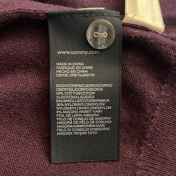 Tommy Hilfiger Purple Cardigan Sz XS - Picture 3 of 4